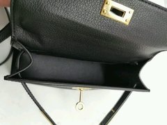 BOLSA MINI HERMES KELLY BLACK - LINHA ITALIANA PREMIUM - loja online