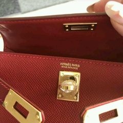 BOLSA MINI HERMES VERMELHA - LINHA ITALIANA PREMIUM - Réplicas de Bolsas Grifes Famosas