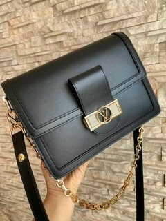 BOLSA LV - NOVA COLEÇÃO - BLACK COM FERRAGENS DOURADAS - LINHA ITALIANA PREMIUM