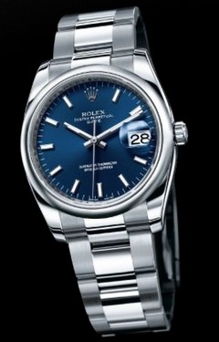 Relógio ROLEX DateJust Mostrador Azul