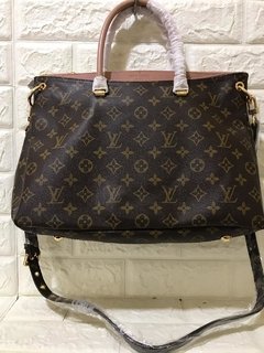 BOLSA PALLAS MONOGRAM C/ROSA - ITALIANA PREMIUM