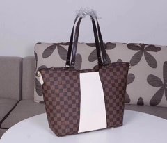 BOLSA JERSEY DAMIER EBENE WHITE - PREMIUM - comprar online