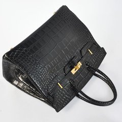 Bolsa Hermès Birkin 35 Crocodilo Black - Premium na internet