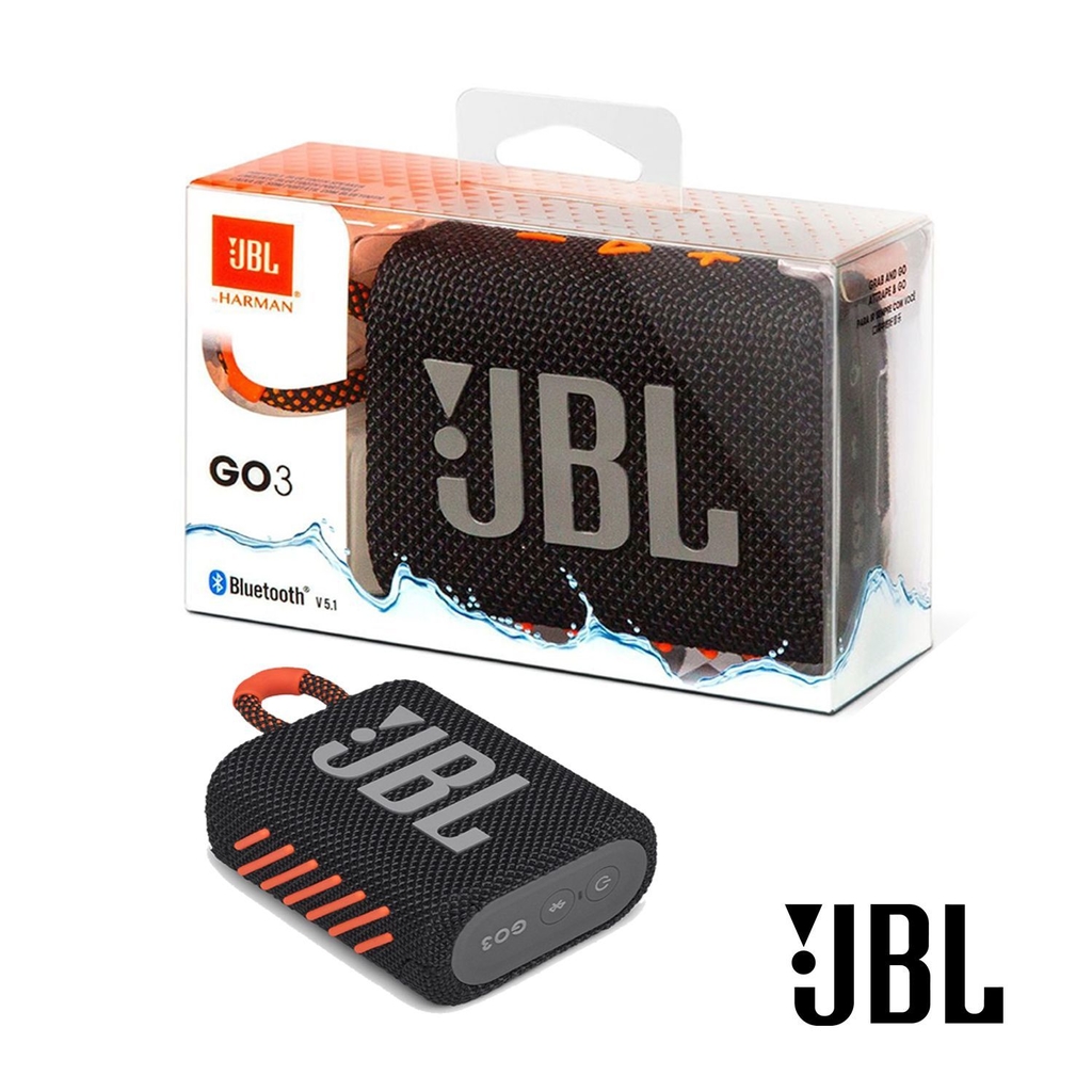 Altavoz portátil Bluetooth JBL Go 3 en rojo y negro JBL GO3