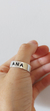 Anillo Alianza Cinta - 7mm - Frase Grabada