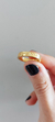 Anillo Alianza Cinta - 4mm - Frase Grabada + Baño Oro - comprar online