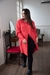 Camisola de poplin con bolsillos al costado rojo - comprar online