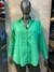 Camisa de poplin elastizada verde - tienda online