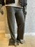 Pantalón Wide Leg rústico elástico en la cintura gris