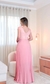 Vestido Cinderela longo rose na internet