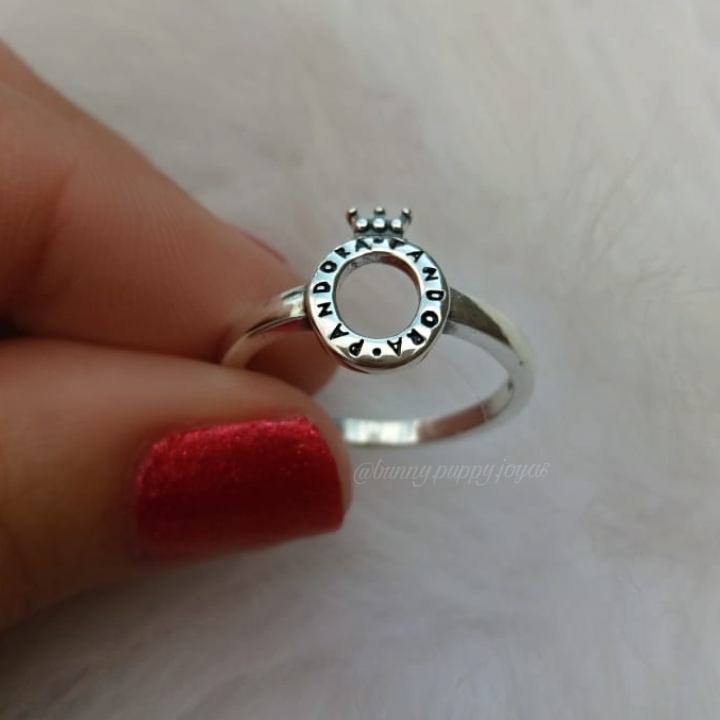 Anillo Pandora Logo Calado Plata 925 Bunny Puppy