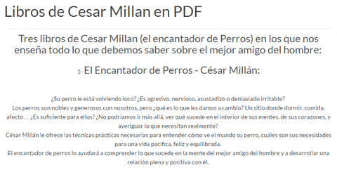 Colección Cesar Millán, El Encantador De Perros, Libros, Pdf en internet