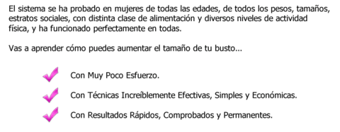 Aumentar Senos - Como Aumentar Su Busto + Obsequios! en internet