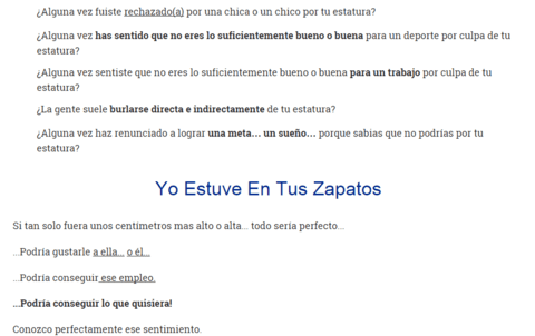 Aumentar En Estatura, Como Ser Mas Alto, Ganar Estatura - Daferty