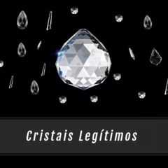 Lustre de Cristal Legítimo Asfour E316C Base 18 - Várias Alturas - Bonaluz