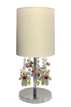 Abajur Luminária URSO Cristal Legítimo Menina - Várias Cores - comprar online