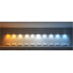 Kit 8 Lâmpadas Dicróica Led 5w 3000k Branco Quente E27