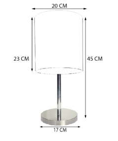 Abajur Luminária KELLY Cristal Legítimo Cadore - Várias Cores - comprar online