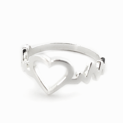 AB Anillo 008 | Nobbi Corazón Zig Zag