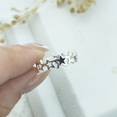 AB Anillo 024 | Cinta Estrellas Negro