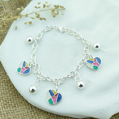 AB Pulsera 0104 | Esmal Dije Corazón