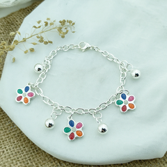 AB Pulsera 0104 | Esmal Dije Flor