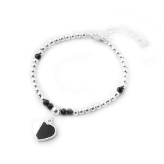 AB Pulsera 018 | Pelotitas Corazón Cubierto