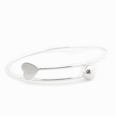 AB Pulsera 029 | Esclava Pelota + Corazón