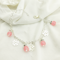 AB Pulsera 064 | Bolita Mariposas Rosa