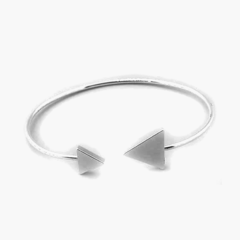 AB Pulsera 081 | Esclava Abierta Dos Triángulos - comprar online