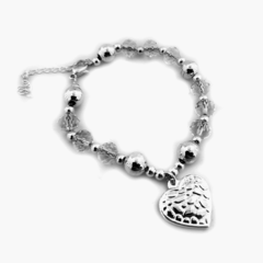 AB Pulsera 086 | Corazón Perli