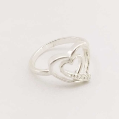 Anillo Corazón Doble