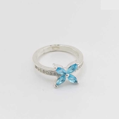 Anillo Flor | 4 Piedras