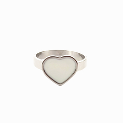 AQ Anillo 006 | Corazón Blanco