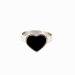 AQ Anillo 006 | Corazón Negro