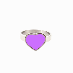 AQ Anillo 006 | Corazón Violeta