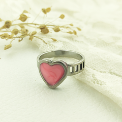 AQ Anillo 029 | Corazón Pin Rosa