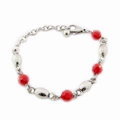 AQ Pulsera 007 | Eslabón + Perlas - comprar online