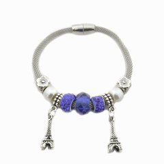 AQ Pulsera 045 | Imantada Yuana + dije torre eiffel