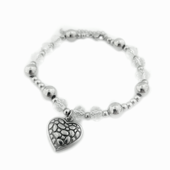 AQ Pulsera 050 | Pelotitas con Corazón