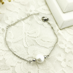 AQ Pulsera 059 | Perla Blanca