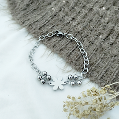 AQ Pulsera 074 | Flor Argollas