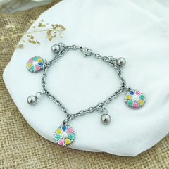 AQ Pulsera 096 | Esmalta Flor