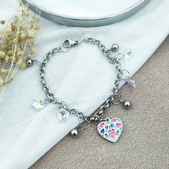 AQ Pulsera 097 | Tornal Dije Corazón B