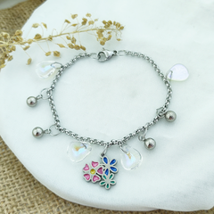 AQ Pulsera 097 | Tornal Dije Flores