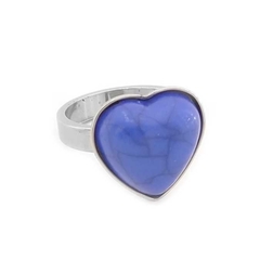 Anillo Corazón | Piedra Combinada