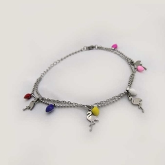 Pulsera Doble Cadena | Avestruz