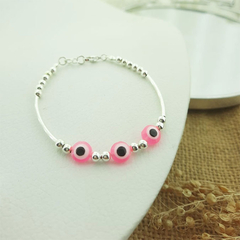 AB PULSERA 0208 | OJITOS ROSA