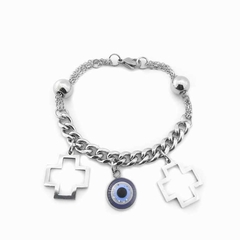 Pulsera Combinada | Dije Cruz