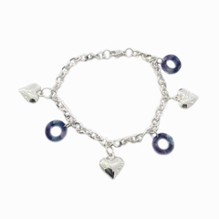 Pulsera Dijes 020 | Argollitas Corazón